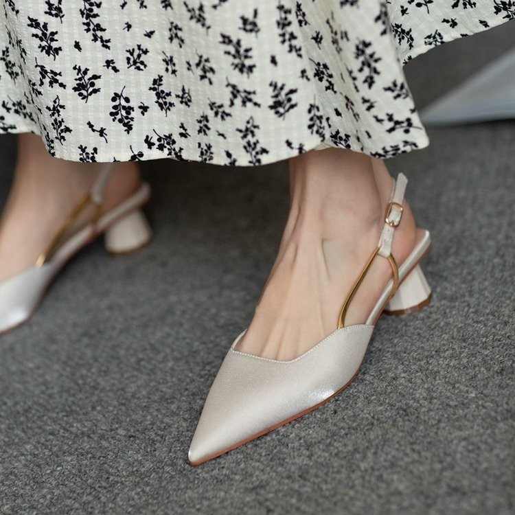 French Vintage Pointed-Toe San - Vintage And Modern Fashion 리뷰 및 가격