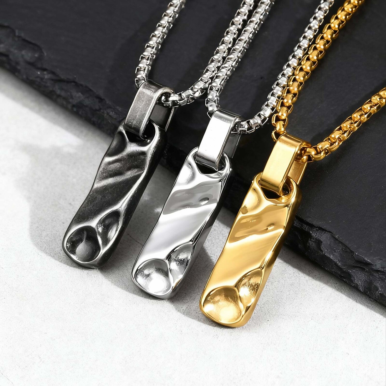 Small Dogtag Pendant Necklaces - Vintage Fashion Tags 리뷰 및 가격