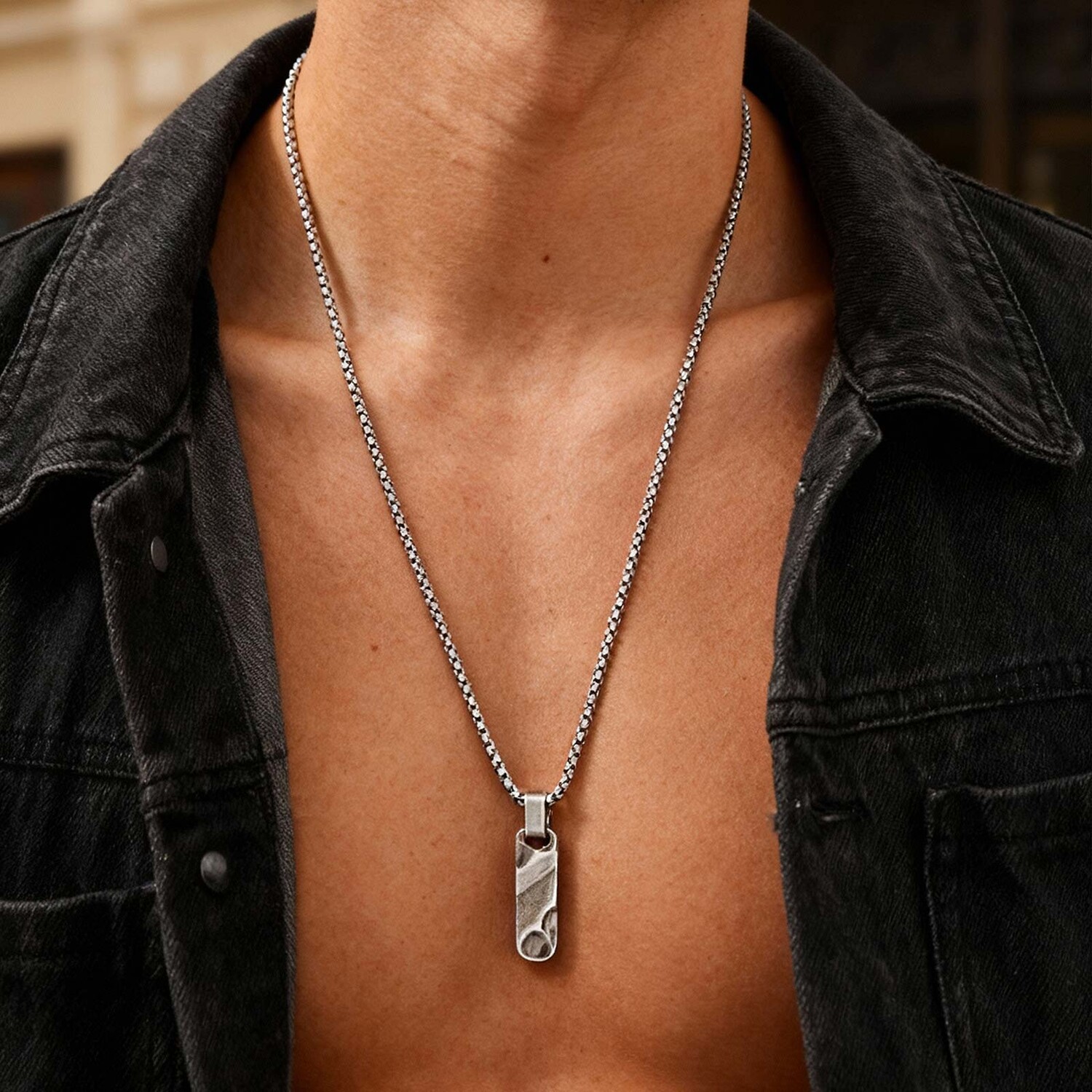 Small Dogtag Pendant Necklaces - Vintage Fashion Tags 리뷰 및 가격