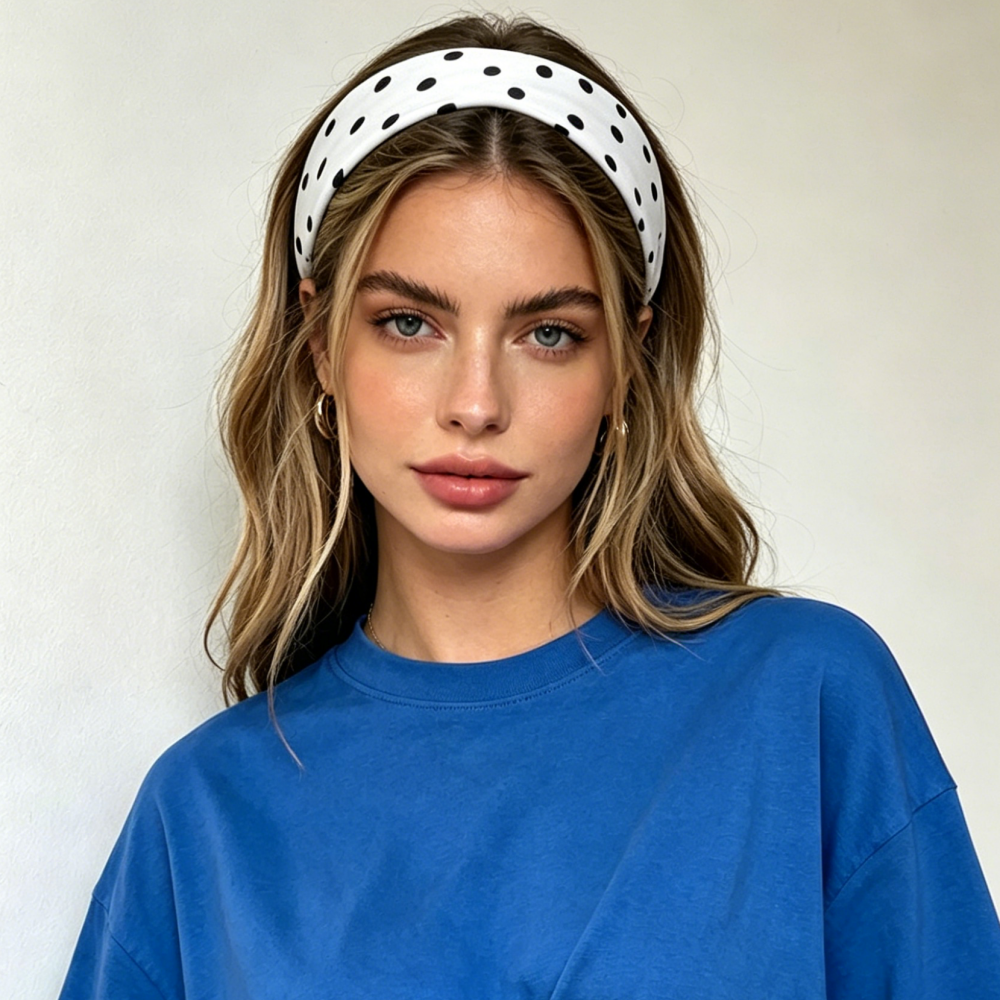 Retro Polka Dot Headbands For  - Vintage Fashion Tiktok 리뷰 및 가격