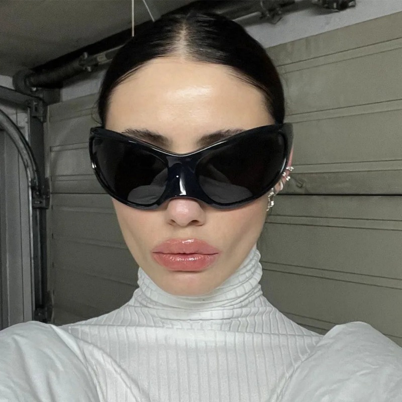 New Y2K Punk Sunglasses Women  - Vintage Fashion De 리뷰 및 가격