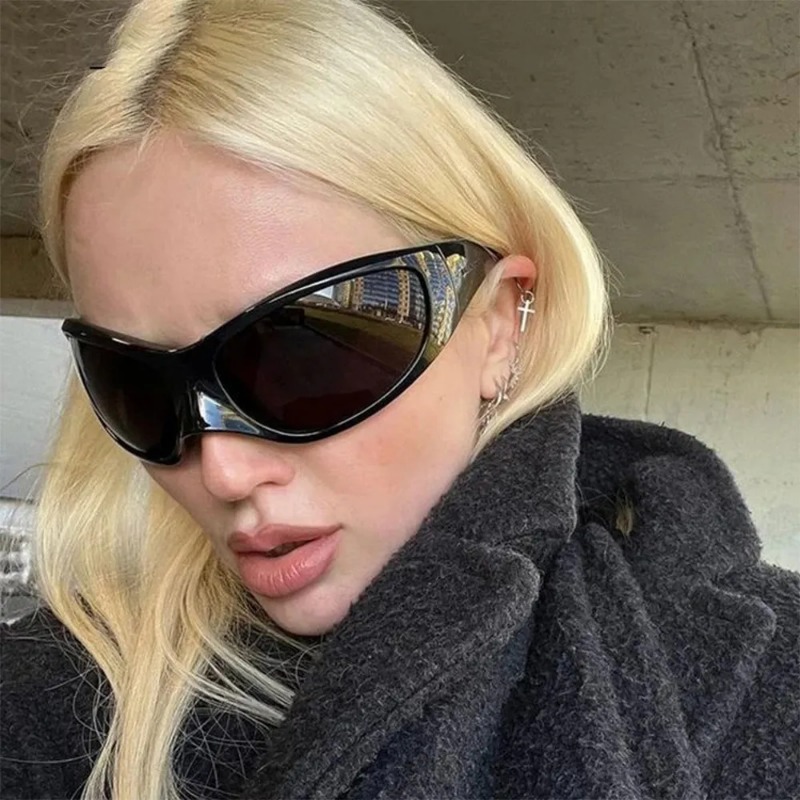 New Y2K Punk Sunglasses Women  - Vintage Fashion De 리뷰 및 가격