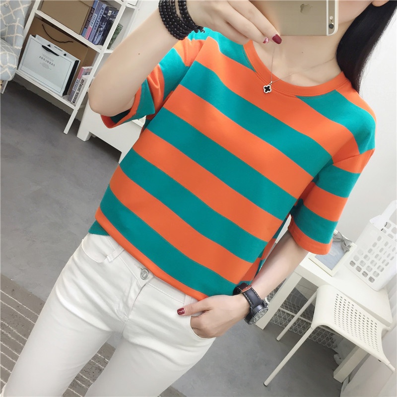 Trendy Striped Loose Fit Short - Vintage Fashion Influencer 리뷰 및 가격
