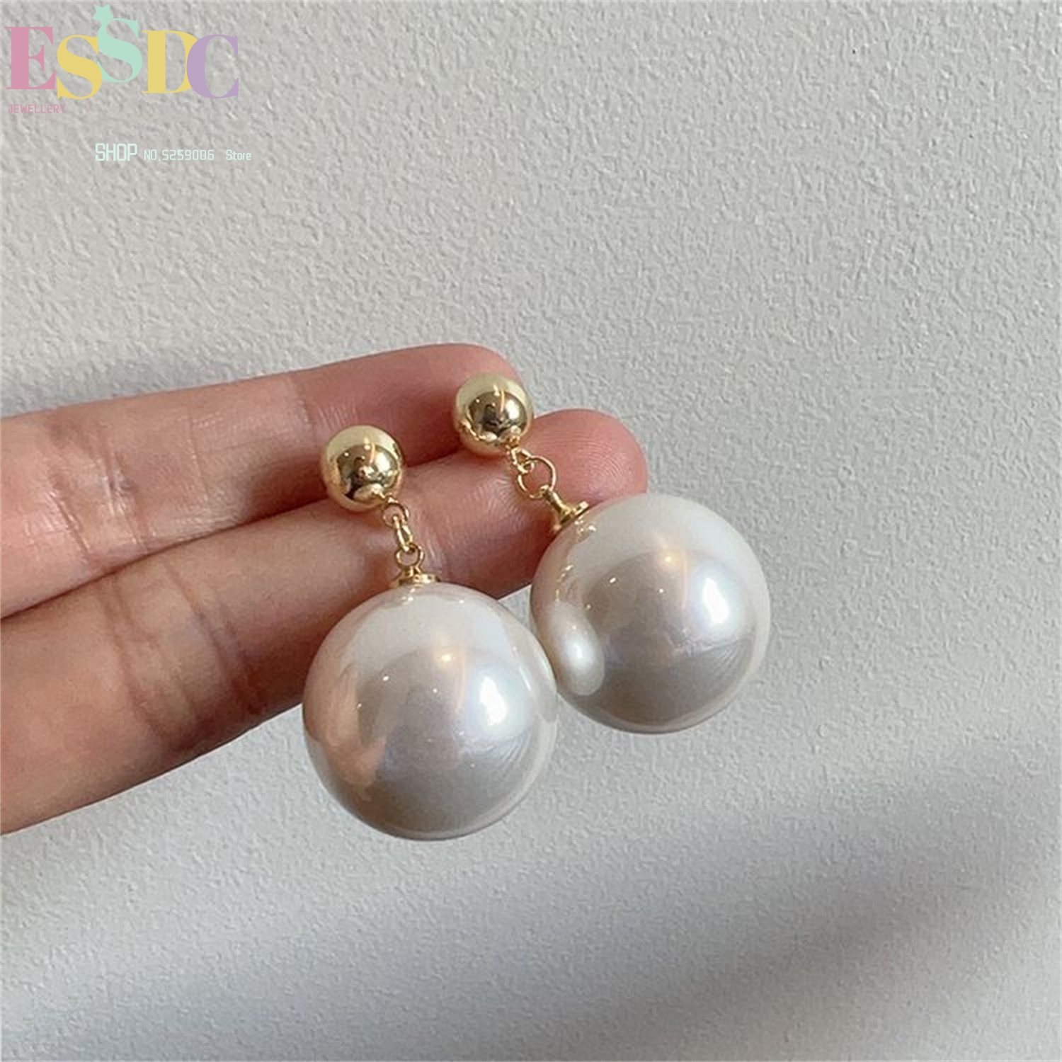 Large Pearl Earrings For Women - Vintage Fashion Instagram 리뷰 및 가격