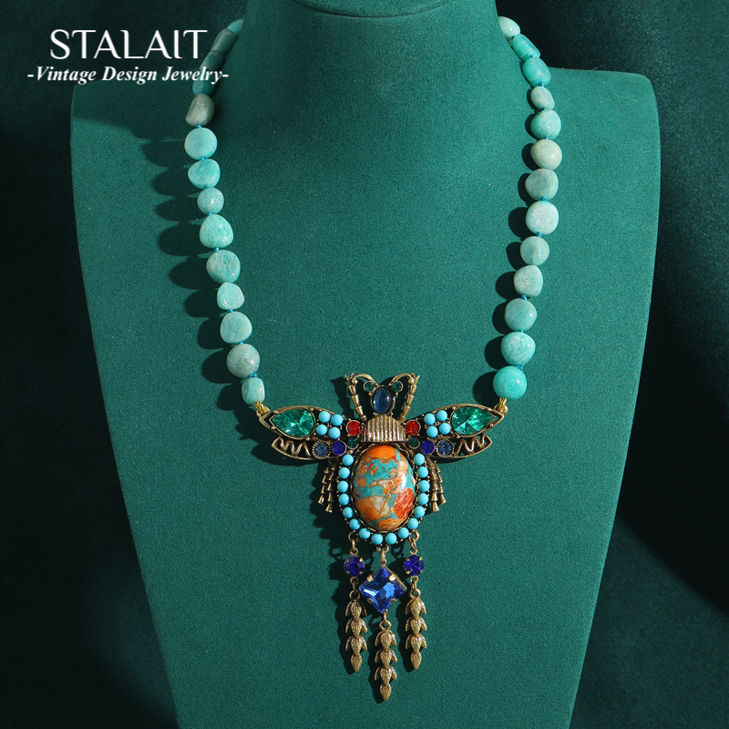 Natural Stone Chain Pendants A - Vintage Fashion Trends 2025 리뷰 및 가격