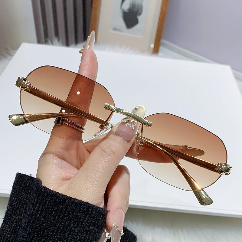 ZXIAC Trend Retro Rimless Squa - Vintage Fashion Tiktok 리뷰 및 가격
