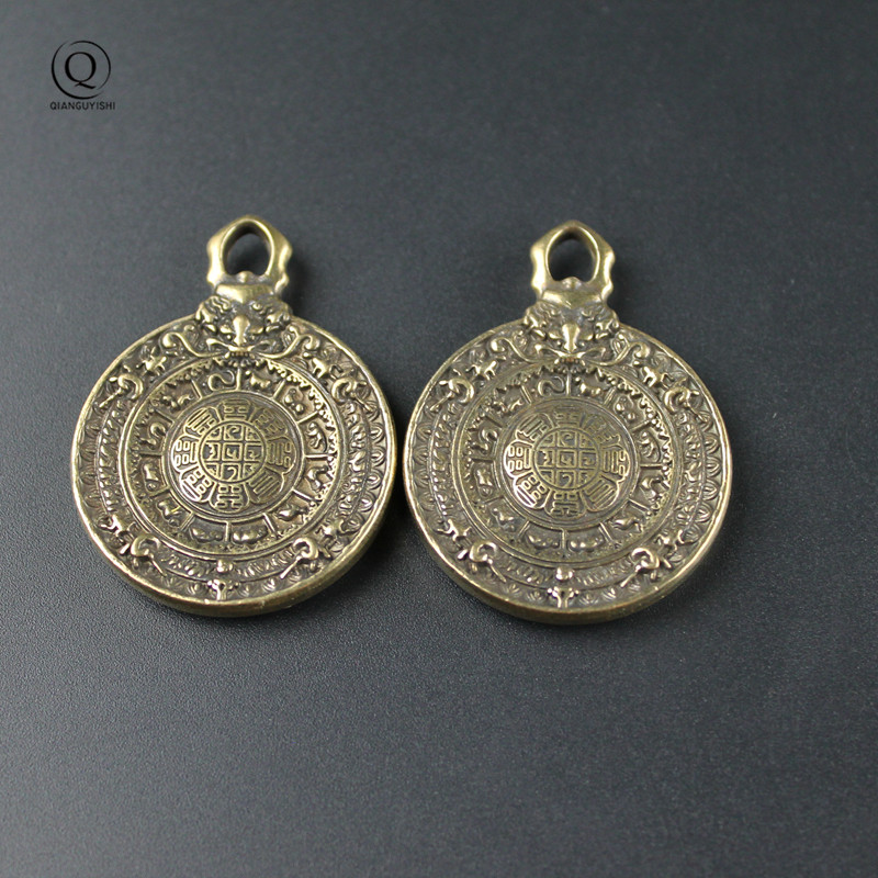 Vintage Brass Buddhist Tantra  - Vintage Fashion Tags 리뷰 및 가격