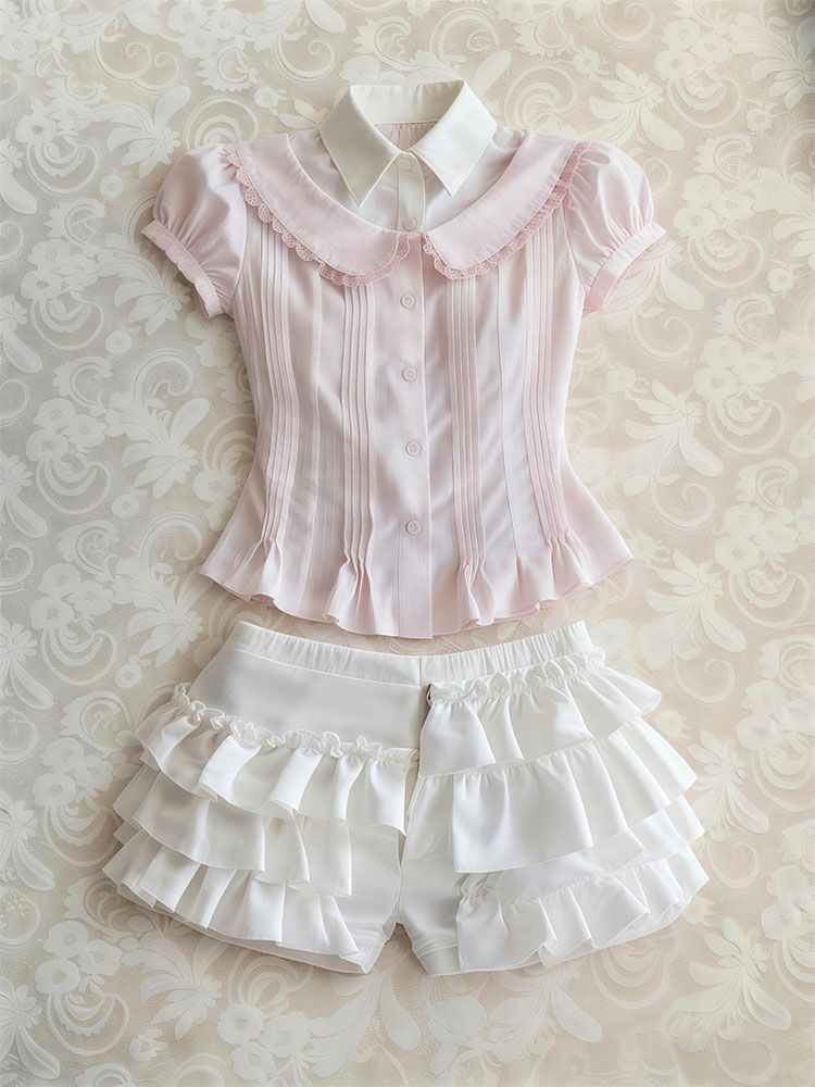 Sweet 2-Piece Set Woman Clothe - Vintage Fashion Korea 리뷰 및 가격