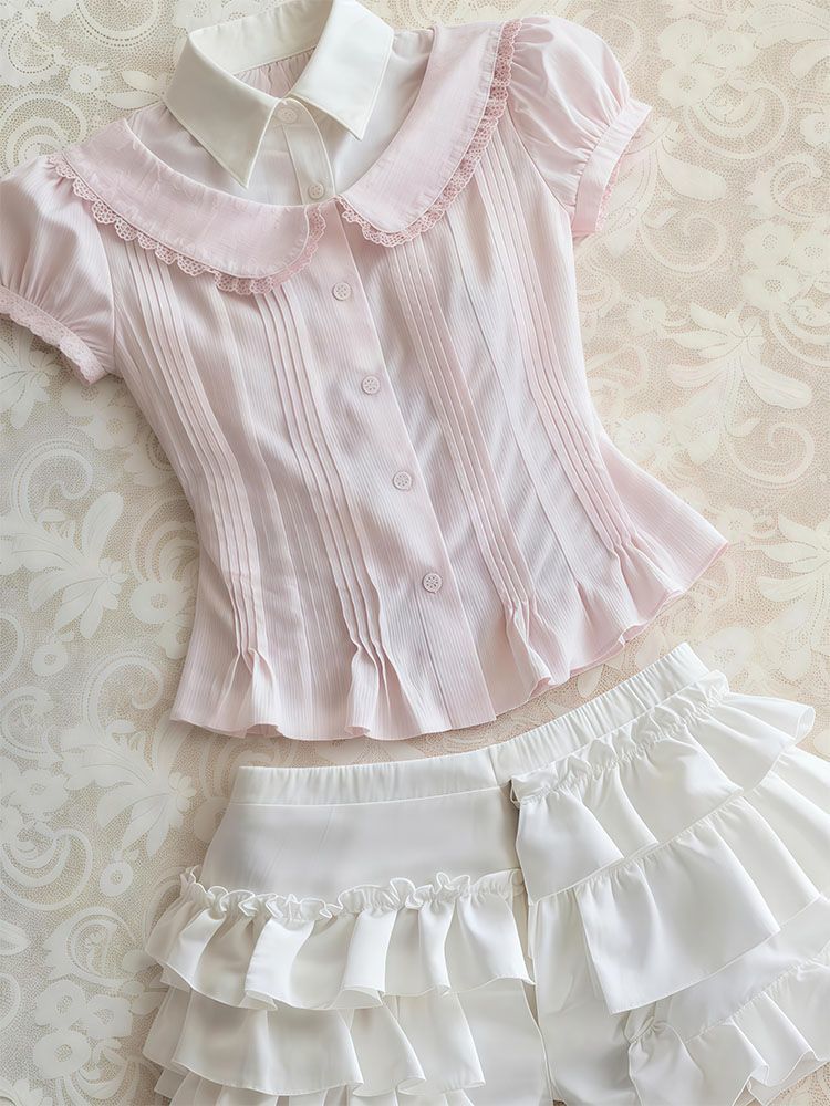 Sweet 2-Piece Set Woman Clothe - Vintage Fashion Korea 리뷰 및 가격