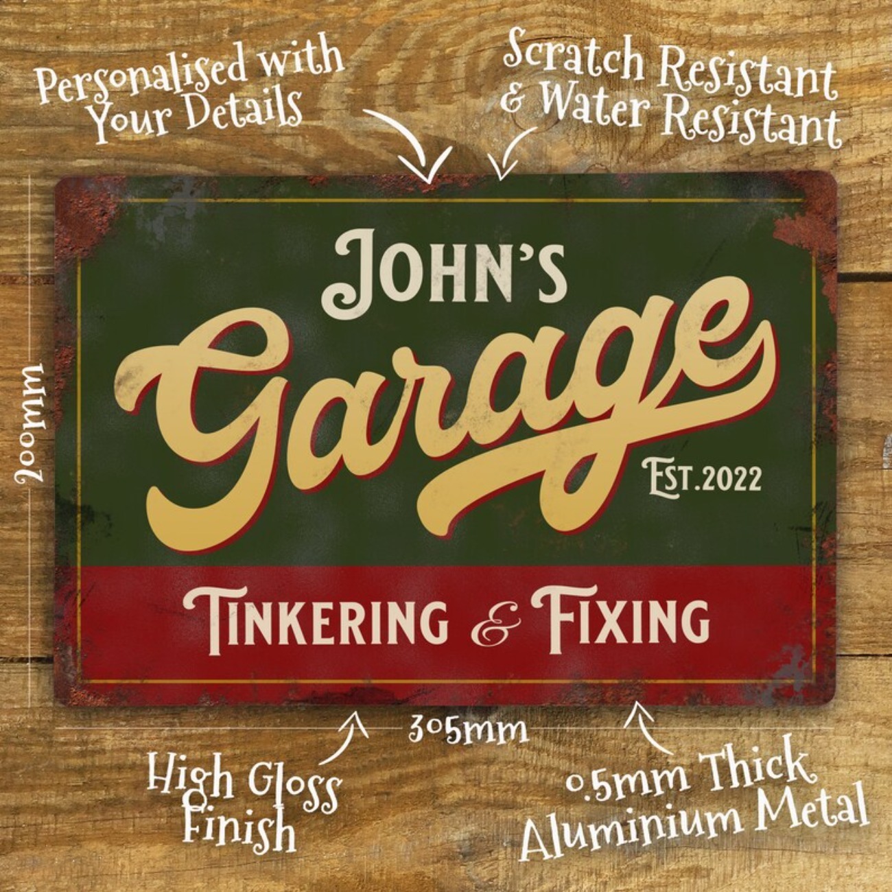 Custom Personalised Garage Met - Vintage Fashion Plates 리뷰 및 가격