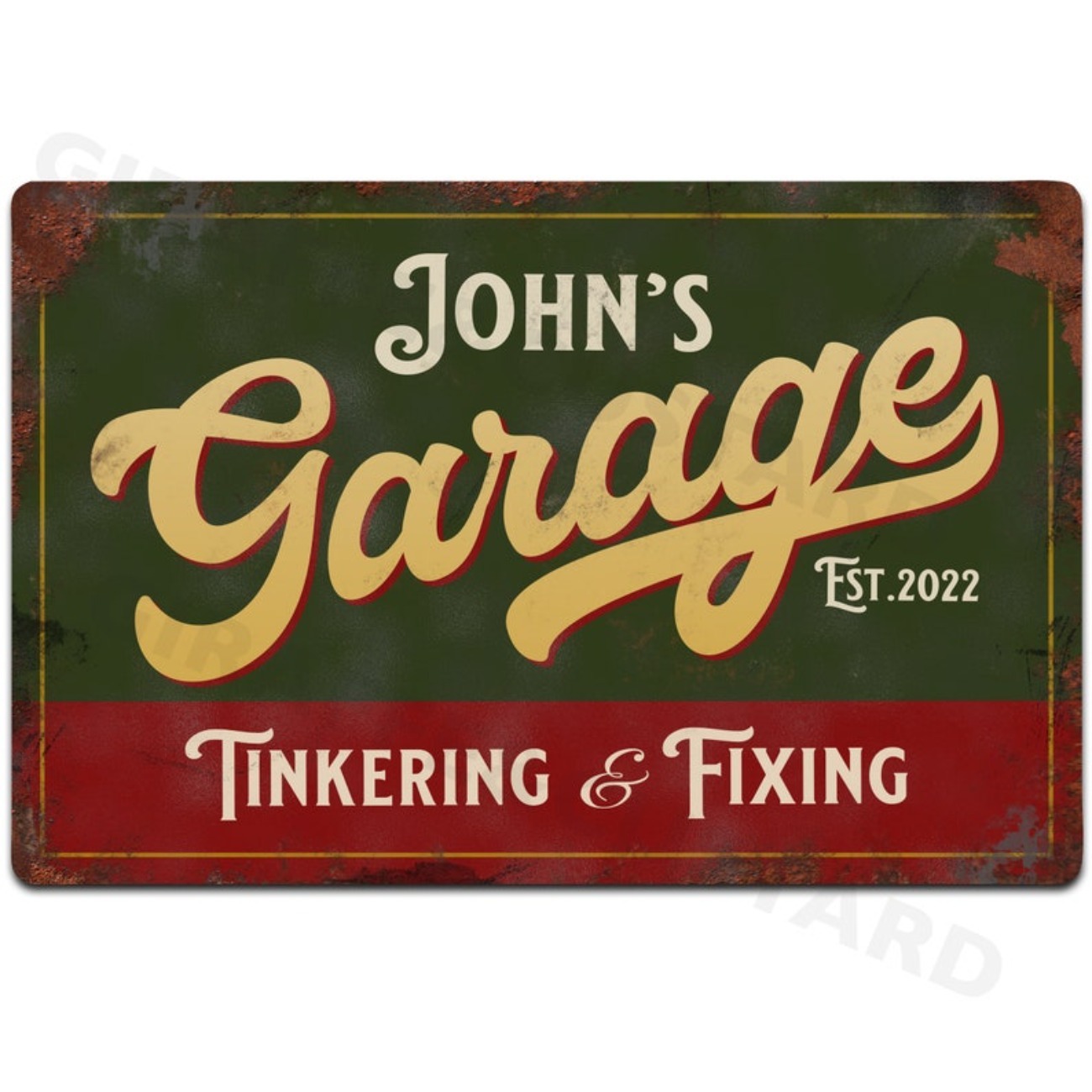 Custom Personalised Garage Met - Vintage Fashion Plates 리뷰 및 가격
