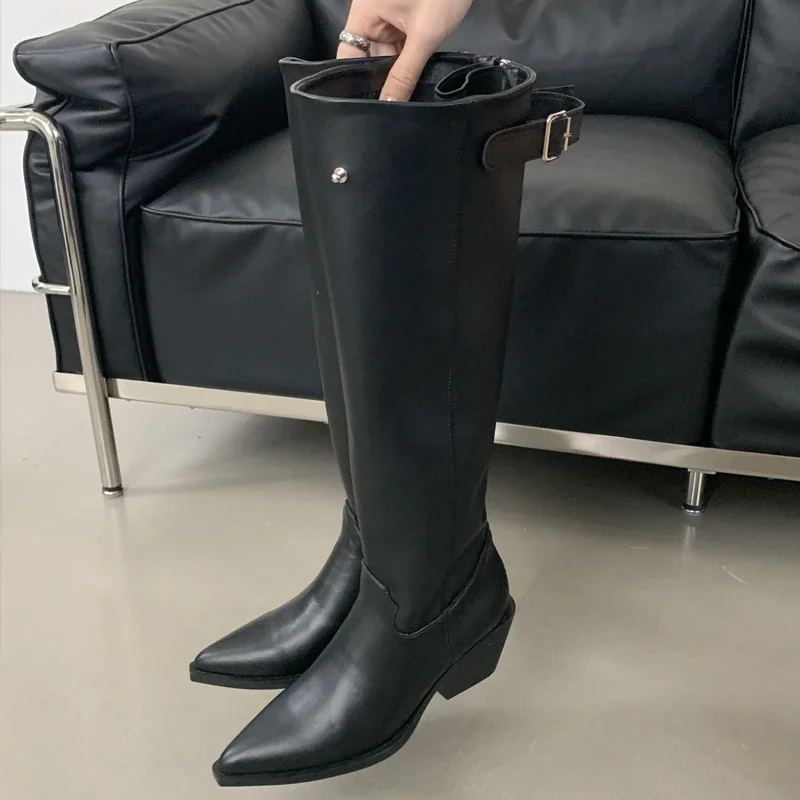 Winter Belt Buckle Pointed Toe - Vintage And Modern Fashion 리뷰 및 가격
