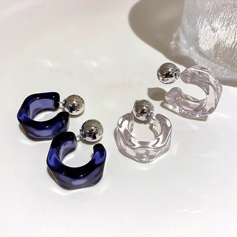 New Korea Clear Acrylic Geomet - Vintage Fashion Korea 리뷰 및 가격