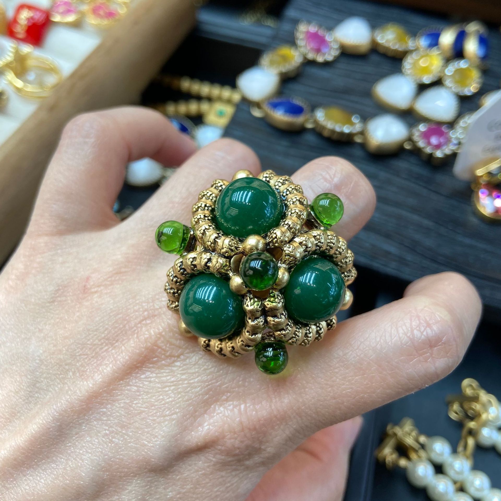 2025 lantern agate earrings on - Vintage Fashion Tiktok 리뷰 및 가격