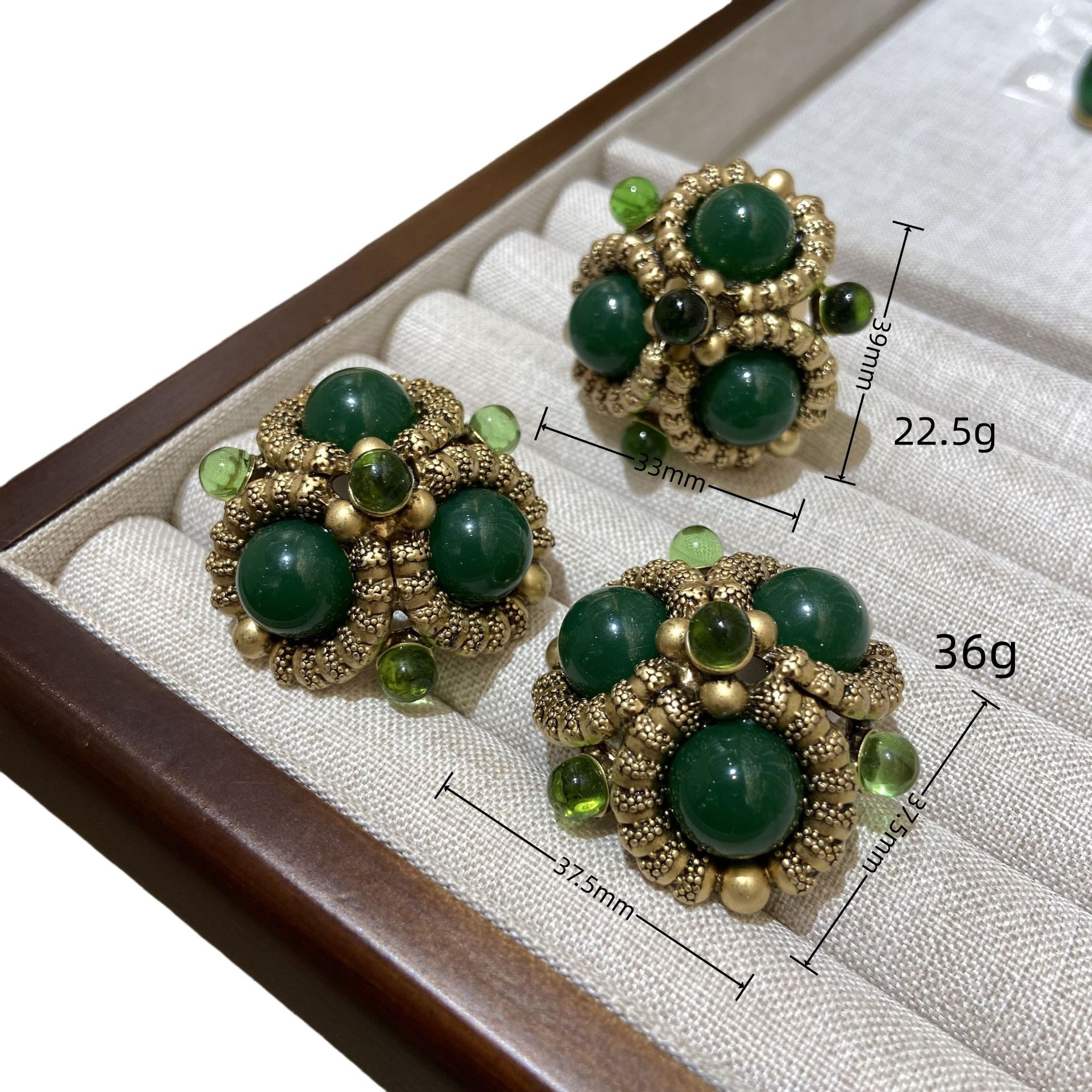 2025 lantern agate earrings on - Vintage Fashion Tiktok 리뷰 및 가격