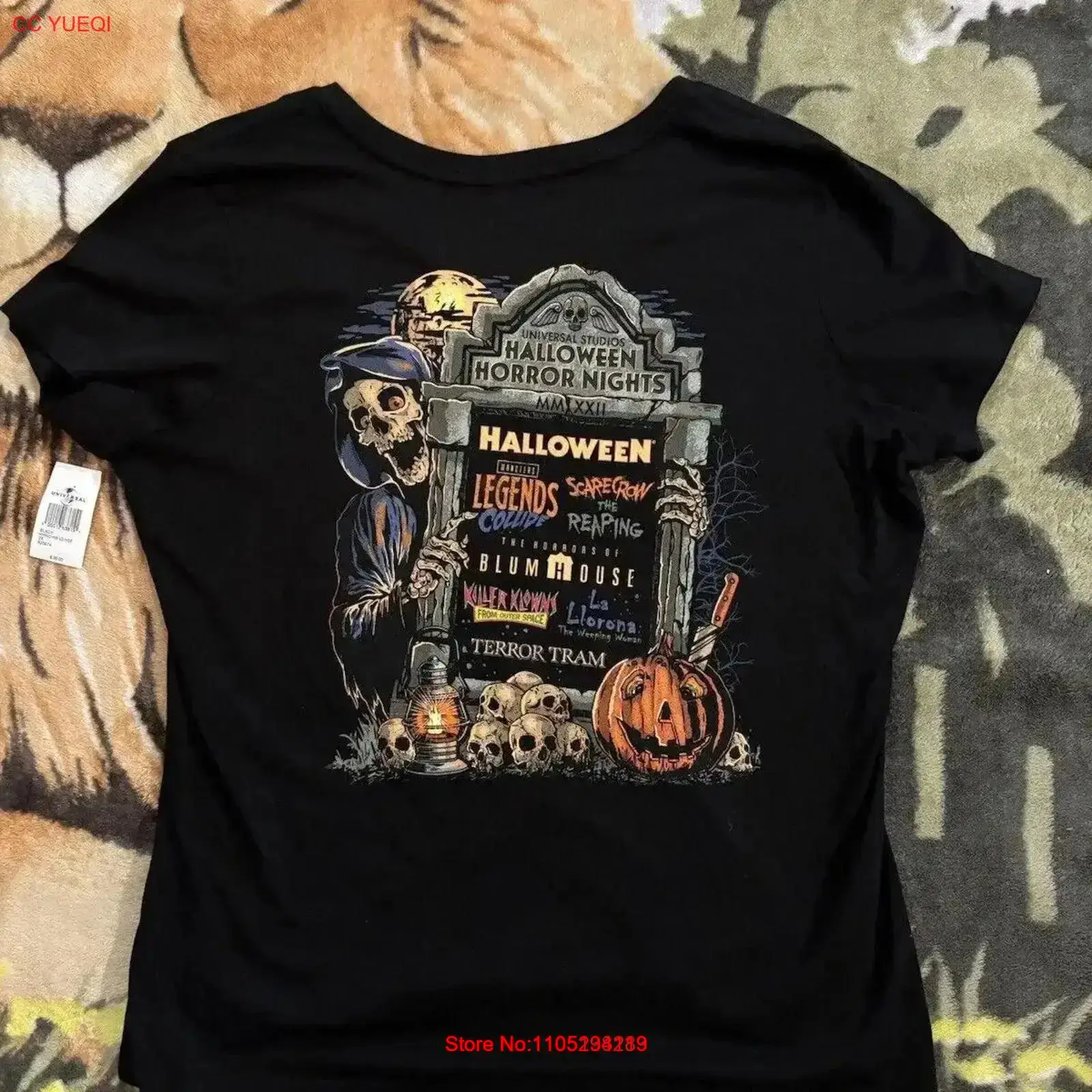 New Halloween Horror Nights T  - Vintage Fashion Tags 리뷰 및 가격