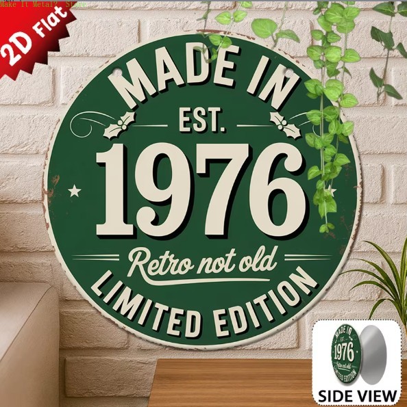 Made in 1976 Retro Not Old 2D  - Vintage Fashion Plates 리뷰 및 가격