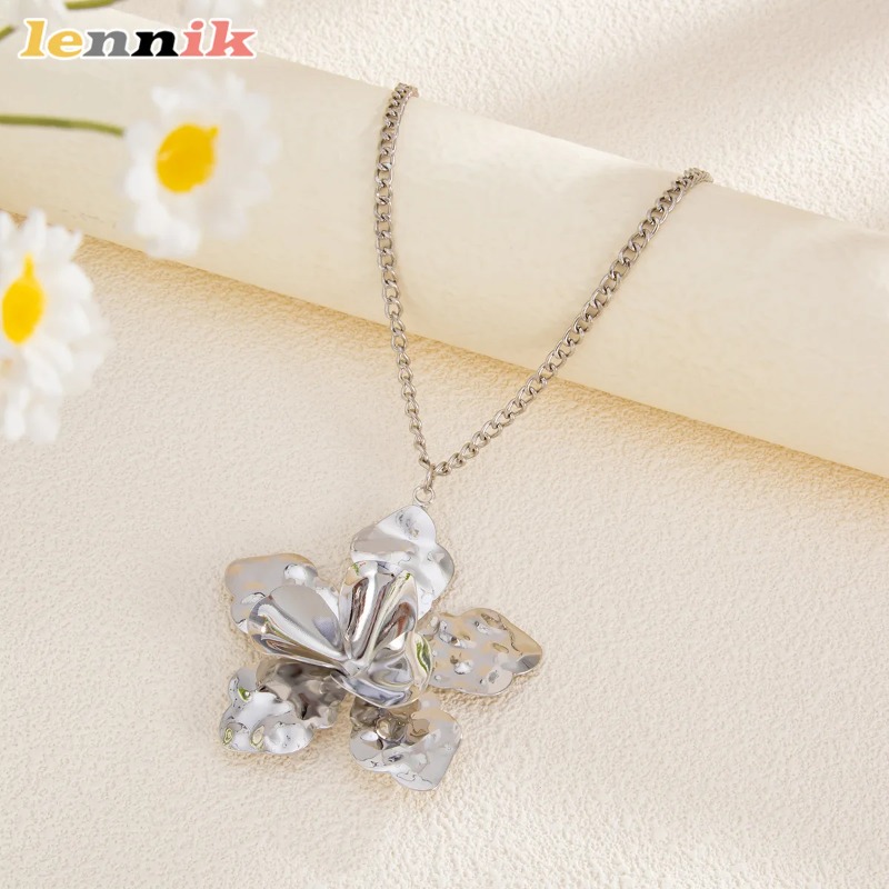 Vintage 3D Flower Necklace Set - Vintage Fashion Instagram 리뷰 및 가격