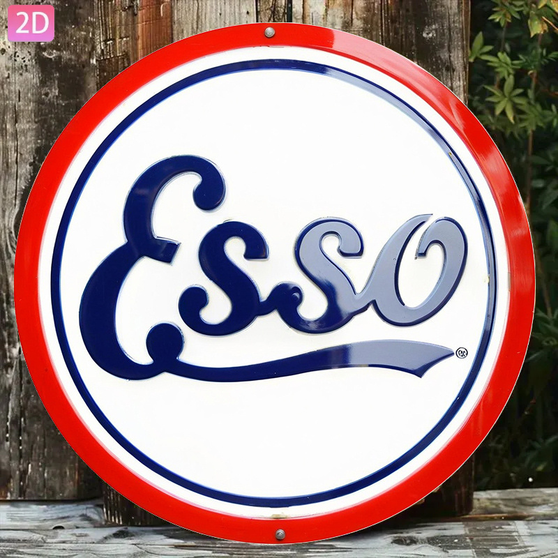 2D Flat, Vintage Esso Pump Sig - Vintage Fashion Plates 리뷰 및 가격