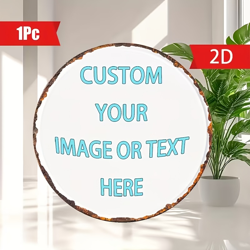 Custom Round Metal Tin Sign, P - Vintage Fashion Plates 리뷰 및 가격